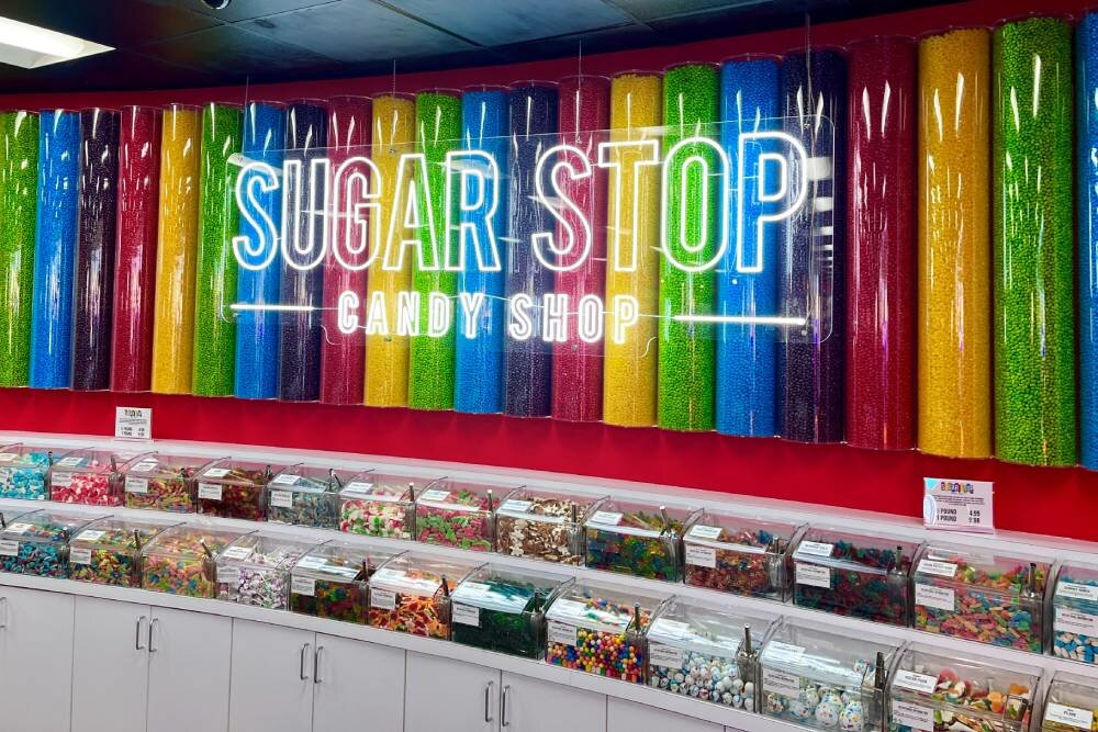 Sugar Stop Candy Shop is located inside a Signal Food Store at 1690 W. State Highway J in Ozark.